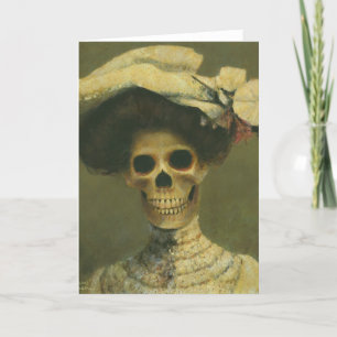 Carte de voeux Gothique Lady Skeleton