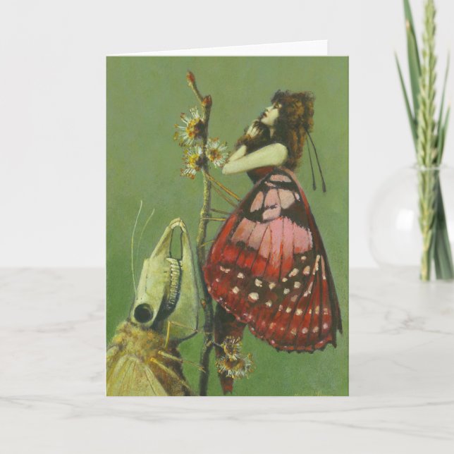 Carte de voeux Gothique Surreal Moths (Devant)