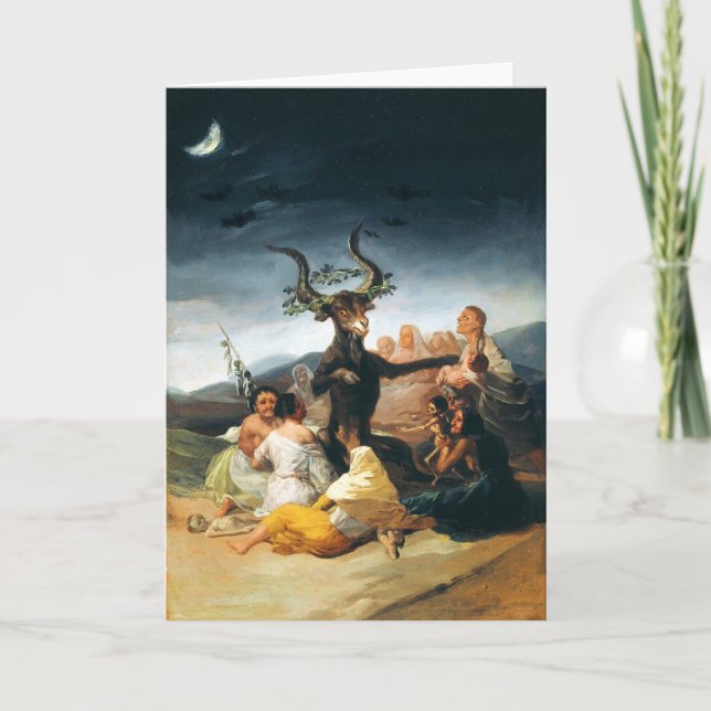 Carte de voeux Goya Witches Sabbath (Devant)