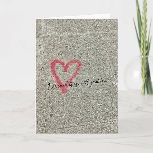 Carte de voeux GRAFFITI HEART (Devant)