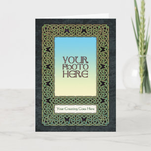 Carte de voeux Green Celtic Knotwork
