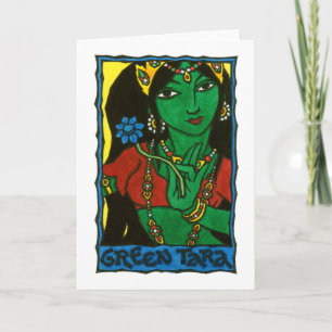 Carte de voeux Green Tara
