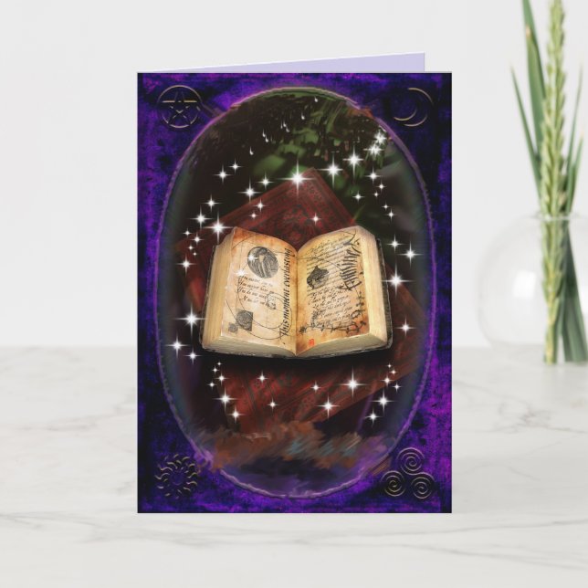 carte de voeux grimoire (Devant)