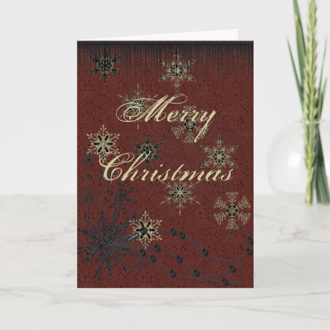 Carte de voeux grunge de Noël (Devant)