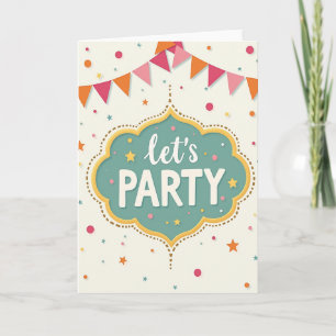 Carte de vœux Guirlande de fête
