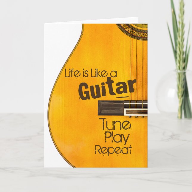Carte de voeux Guitar Life (Devant)