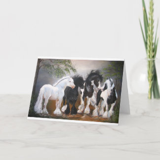 Carte de voeux Gypsy Vanner