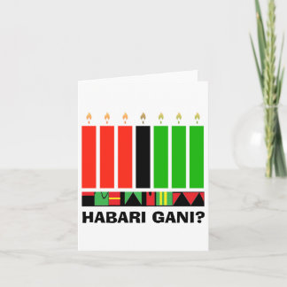 Carte de vœux Habari Gani de A. McDaniel