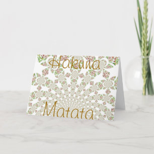 Carte de voeux Hakuna Matata