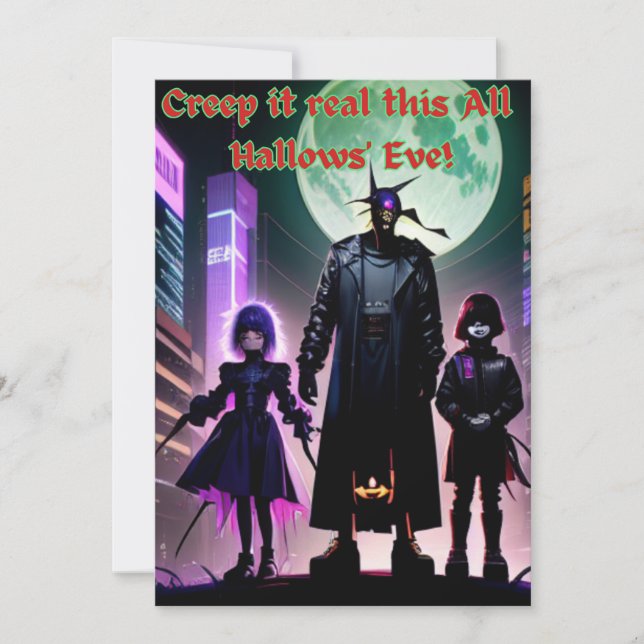 Carte de vœux Halloween (Devant)