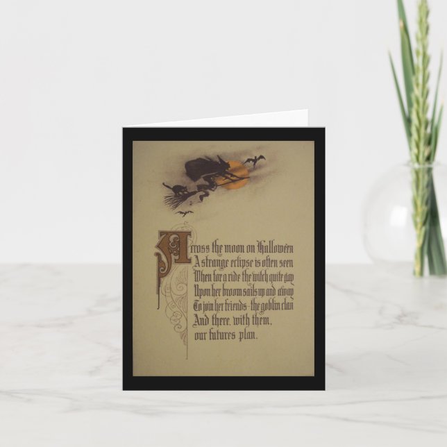 Carte de voeux Halloween (Devant)