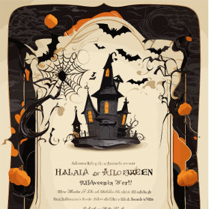 Carte de voeux Halloween