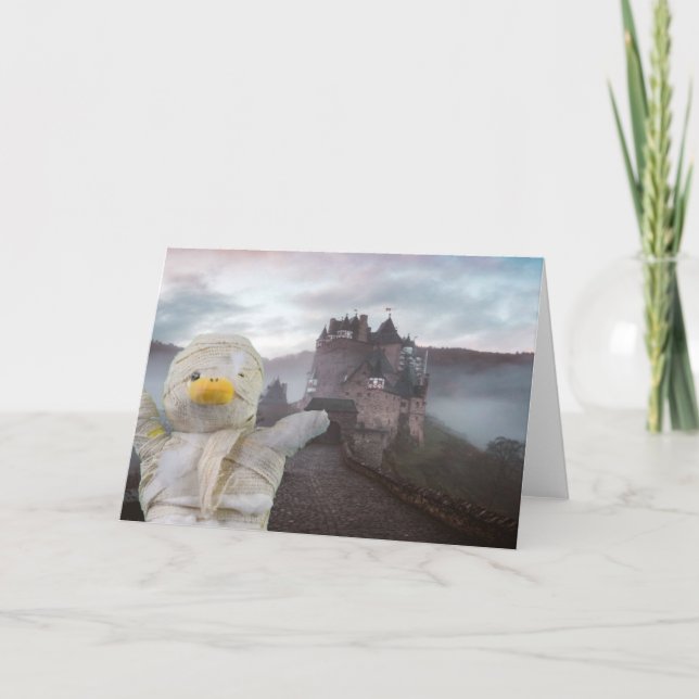 Carte de vœux Halloween. (Devant)