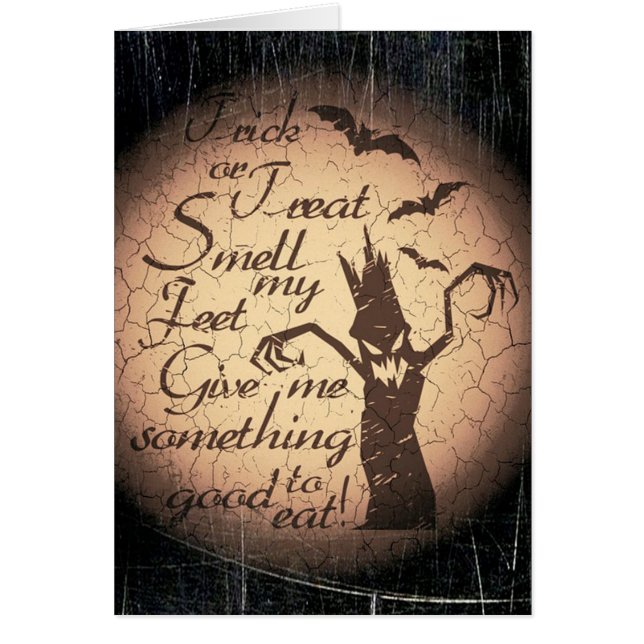 Carte de voeux Halloween (Devant)