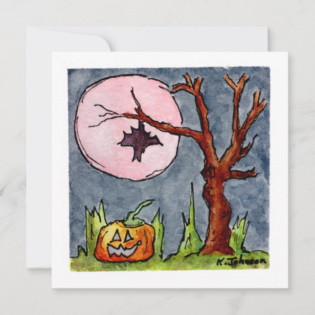 Carte de voeux Halloween amusante (Devant)