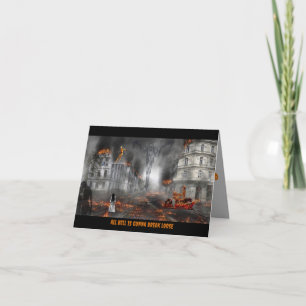 Carte de vœux Halloween Armageddon