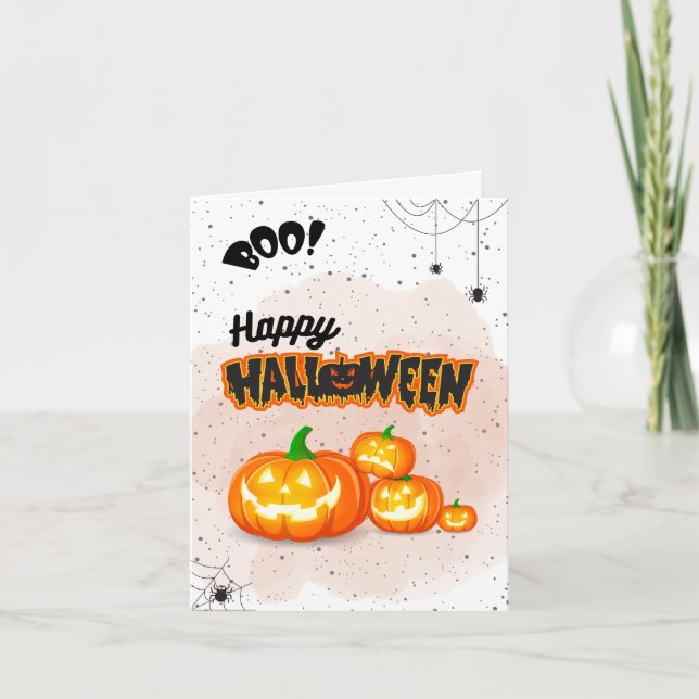 Carte de voeux Halloween - Collection Éffrayante (Devant)
