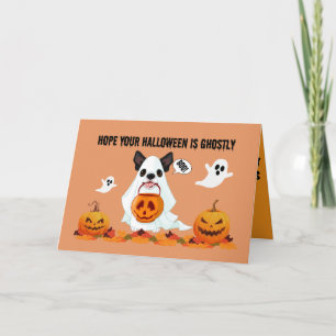 Carte de voeux Halloween Ghoost