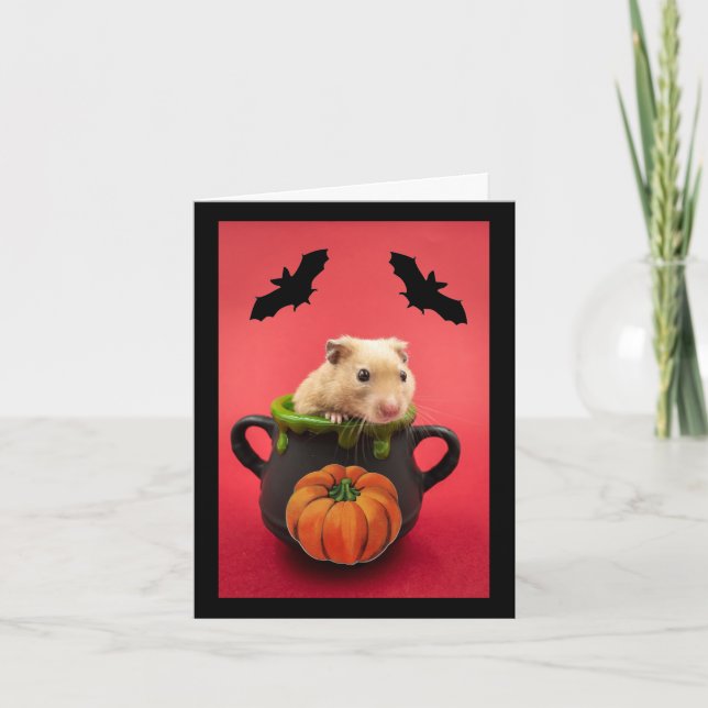 Carte de vœux Halloween Happy Hammie (Devant)