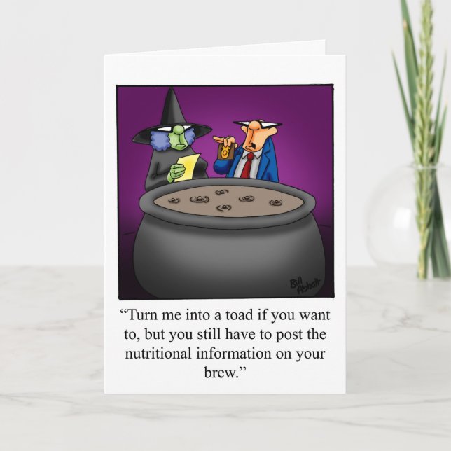 Carte de voeux Halloween Hilariée pour Halloween (Devant)