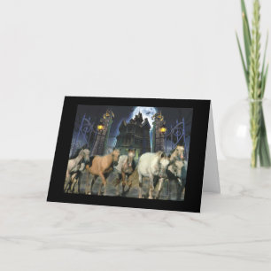 Carte de voeux Halloween Horse