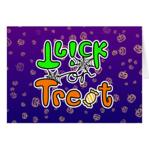 Carte de voeux Halloween ou de traitement
