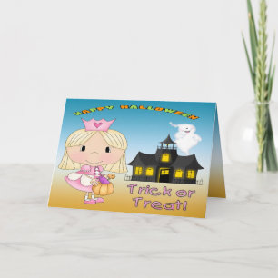 Carte de voeux Halloween Princess