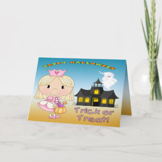 Carte de voeux Halloween Princess