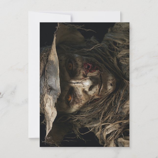 Carte de voeux Halloween Scarecrow (Devant)