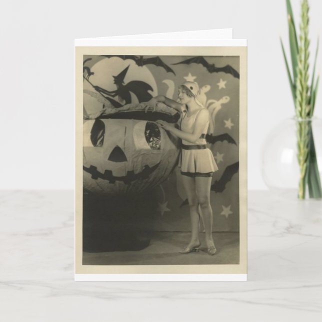 Carte de voeux Halloween vintage (Devant)