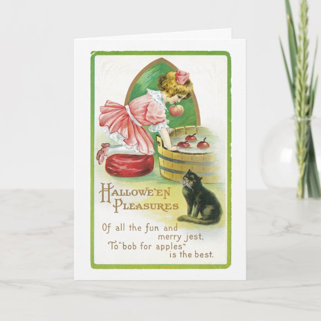 Carte de voeux Halloween vintage (Devant)