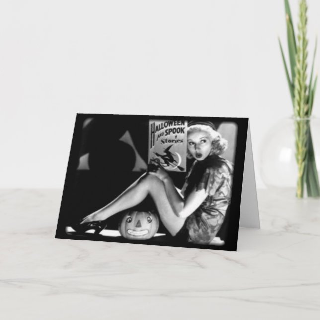Carte de voeux Halloween vintage (Devant)