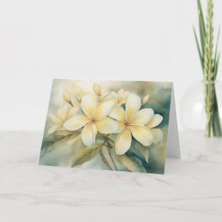 Carte de voeux Hamakua Coast Yellow Plumeria