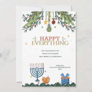 Carte de voeux Happy Everything Holiday
