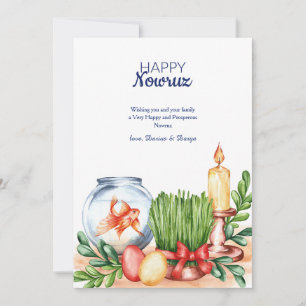 Carte de vœux Happy Nowruz Fish Bowl