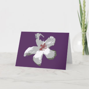Carte de voeux Hawaiian Hibiscus