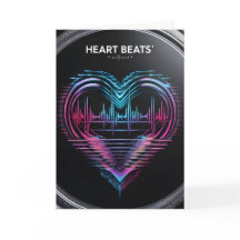 Carte de vœux Heart Beats – Design romantique mode