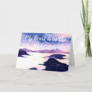 Carte de voeux Heart in the Highlands Watercolor