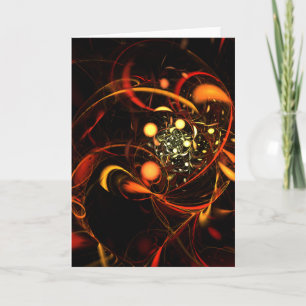Carte de voeux Heartbeat Abstrait Art