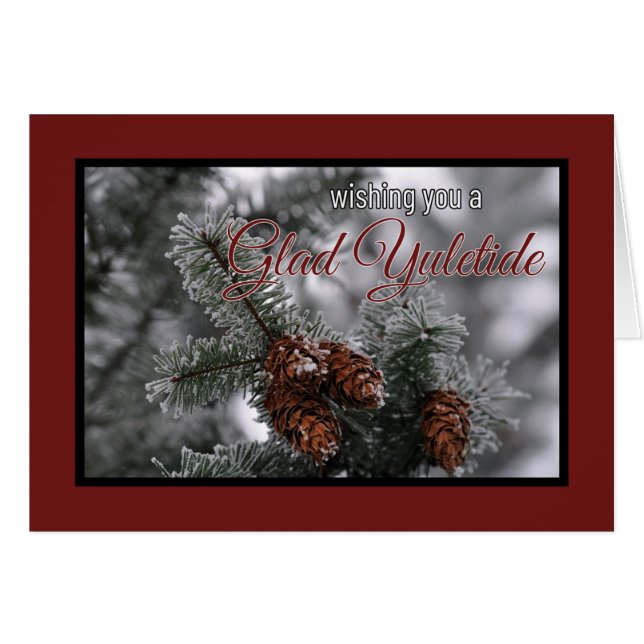 Carte de voeux Heathen Yuletide (Devant horizontal)
