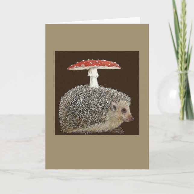 Carte de voeux Hérisson Umbrella #3 (Devant)