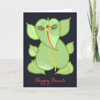 Carte de voeux heureuse abstraite de Ganesha