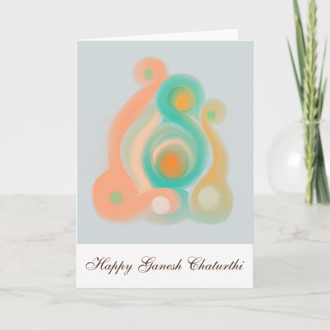 Carte de voeux heureuse de Ganesh Chaturthi (Devant)