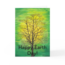 Carte de voeux heureuse de jour de la terre -