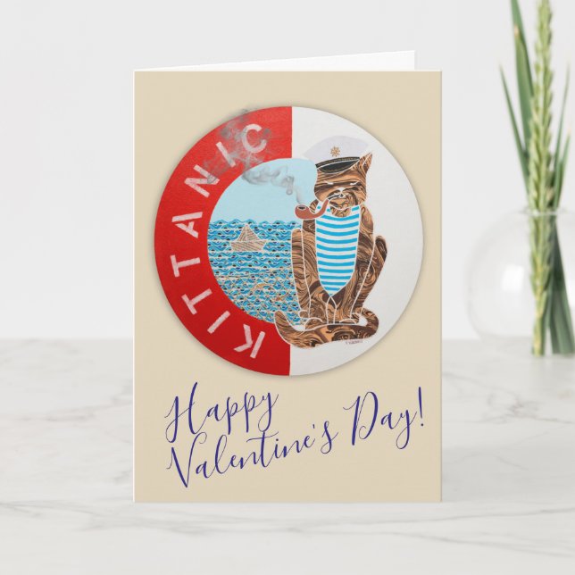 Carte de voeux Heureuse Sainte-Valentin avec capit (Devant)