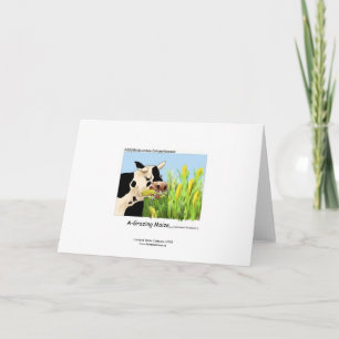 Carte de vœux hilarante de vache