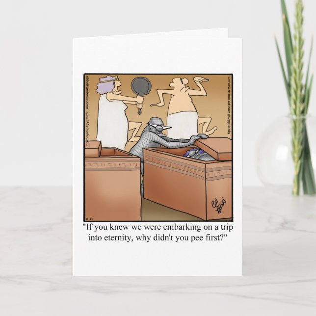 Carte de voeux Hilarious Bon Voyage Humour (Devant)
