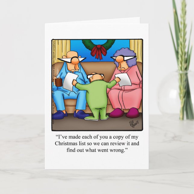 Carte de voeux Hilarious Christmas Humour (Devant)