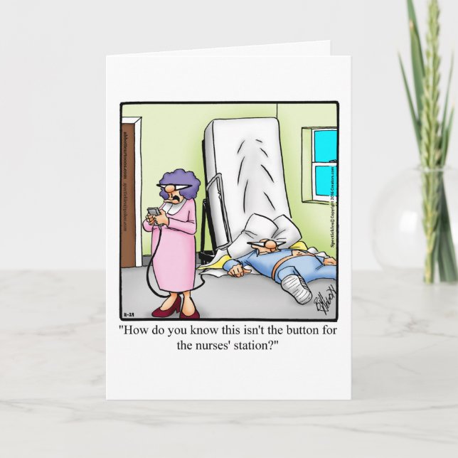 Carte de voeux Hilarious Get Well (Devant)