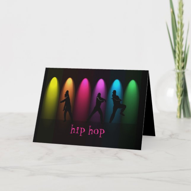 Carte de voeux Hip hop Dance Girls on Stage (Devant)